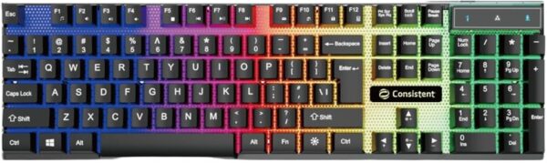 Consistent Radium Wired Gaming Keyboard (KG1101) Gaming Keyboard with Breathing Effect |Backlit Keyboard Windows Lock.