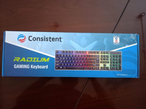 Consistent Radium Wired Gaming Keyboard (KG1101) Gaming Keyboard with Breathing Effect |Backlit Keyboard Windows Lock.