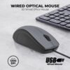 EVM Wired Optical Mouse - 3D Office Mouse with 1200 DPI Resolution, USB Interface, Plug and Play