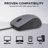 EVM Wired Optical Mouse - 3D Office Mouse with 1200 DPI Resolution, USB Interface, Plug and Play