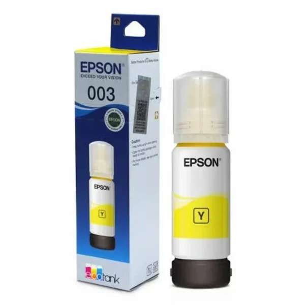 Epson 003 65ml Ink Bottle (Yellow);Compatible with :L3110 /L3101/ L3150 / L4150 / L4160 / L6160 / L6170 / L6190 Printer Models