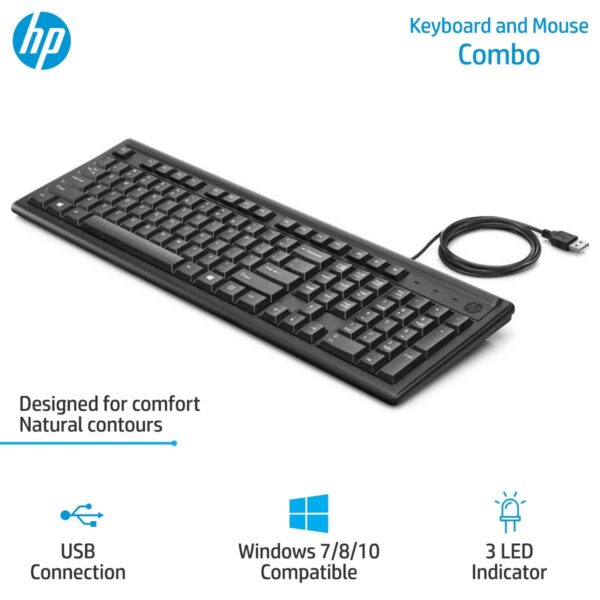 HP 100 Wired USB Desktop Keyboard