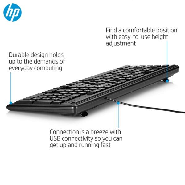 HP 100 Wired USB Desktop Keyboard