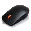 Lenovo 300 Wired Plug & Play USB Mouse, High Resolution 1600 DPI Optical Sensor, 3-Button Design with clickable Scroll Wheel, Ambidextrous, Ergonomic Mouse for Comfortable All-Day Grip