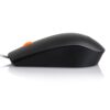 Lenovo 300 Wired Plug & Play USB Mouse, High Resolution 1600 DPI Optical Sensor, 3-Button Design with clickable Scroll Wheel, Ambidextrous, Ergonomic Mouse for Comfortable All-Day Grip
