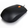 Lenovo 300 Wired Plug & Play USB Mouse, High Resolution 1600 DPI Optical Sensor, 3-Button Design with clickable Scroll Wheel, Ambidextrous, Ergonomic Mouse for Comfortable All-Day Grip
