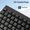 ZEBRONICS Zeb- KB35 USB Wired Keyboard with Rupee Key,Spill-Proof and Slim Design (Black)